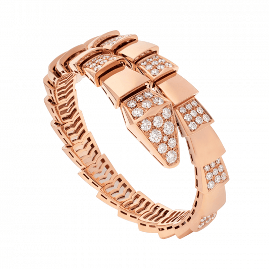 [Windsor Jewelry]SERPENTI WIDE BRACELET PINK GOLD DIAMOND