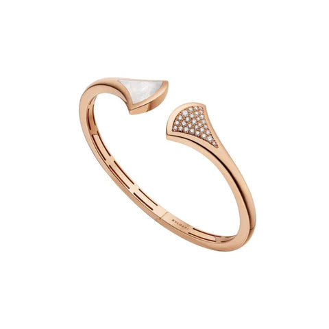 [Windsor Jewelry]DREAM BRACELET OPEN PINK GOLD MOP DIAMOND