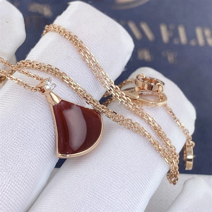 [Windsor Jewelry]DREAM NECKLACE CARNELIAN 1 DIAMOND