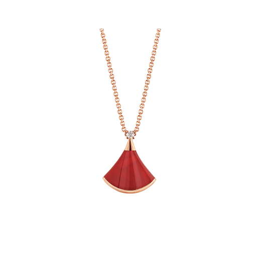 [Windsor Jewelry]DREAM NECKLACE CARNELIAN 1 DIAMOND