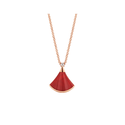[Windsor Jewelry]DREAM NECKLACE CARNELIAN 1 DIAMOND