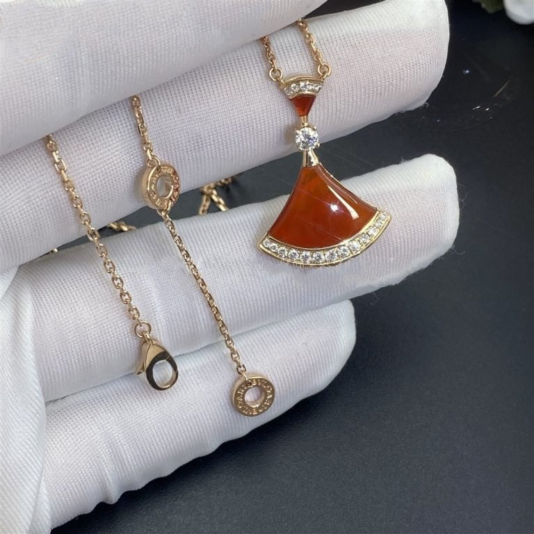 [Windsor Jewelry]DREAM NECKLACE CARNELIAN DIAMOND