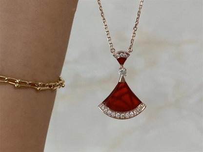[Windsor Jewelry]DREAM NECKLACE CARNELIAN DIAMOND