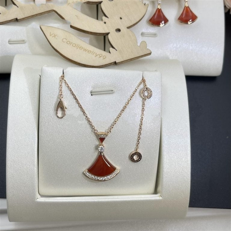 [Windsor Jewelry]DREAM NECKLACE CARNELIAN DIAMOND