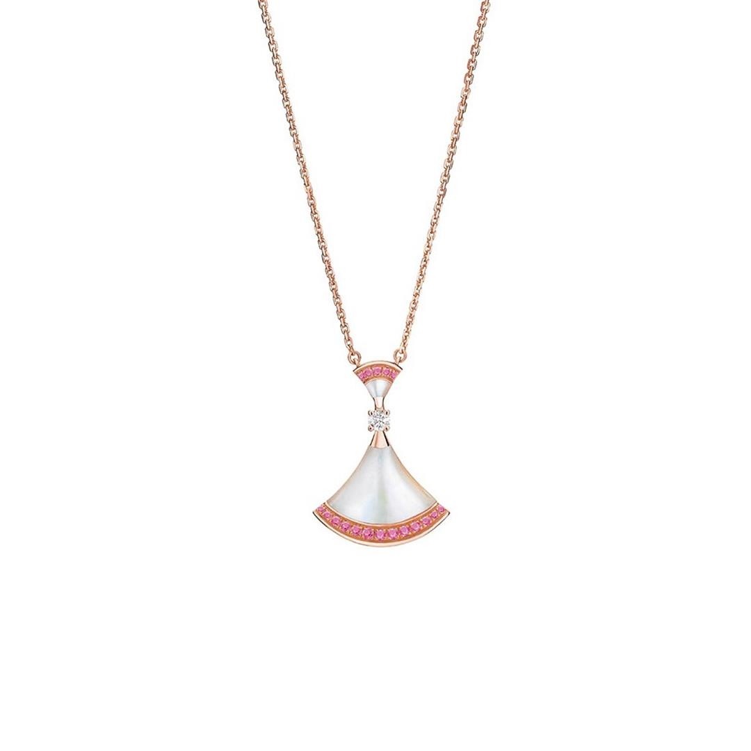 [Windsor Jewelry]DREAM NECKLACE MOP PINK DIAMOND