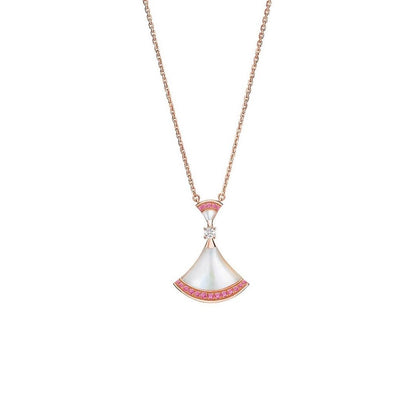 [Windsor Jewelry]DREAM NECKLACE MOP PINK DIAMOND