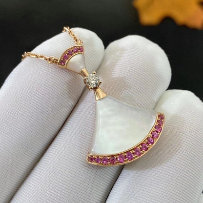 [Windsor Jewelry]DREAM NECKLACE MOP PINK DIAMOND
