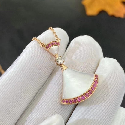 [Windsor Jewelry]DREAM NECKLACE MOP PINK DIAMOND