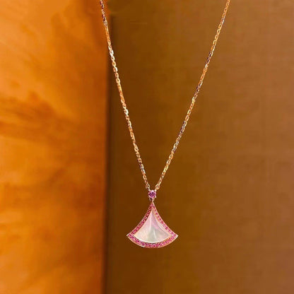 [Windsor Jewelry]DREAM NECKLACE MOP DIAMOND PINK