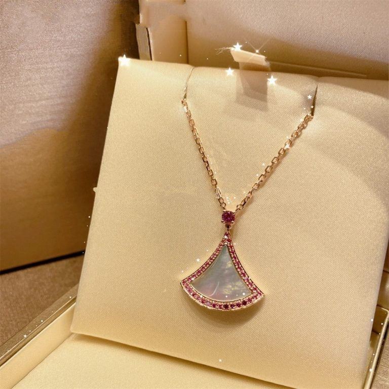 [Windsor Jewelry]DREAM NECKLACE MOP DIAMOND PINK