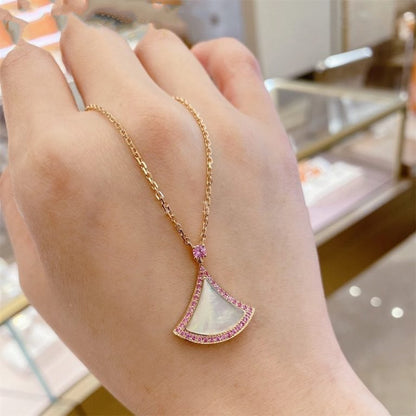 [Windsor Jewelry]DREAM NECKLACE MOP DIAMOND PINK