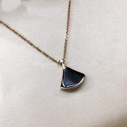[Windsor Jewelry]DREAM NECKLACE ONYX 1 DIAMOND