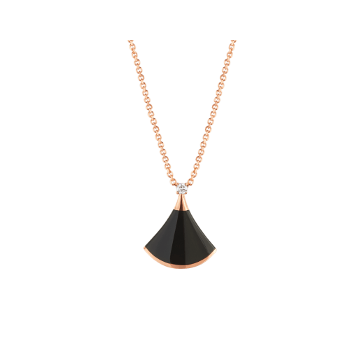 [Windsor Jewelry]DREAM NECKLACE ONYX 1 DIAMOND