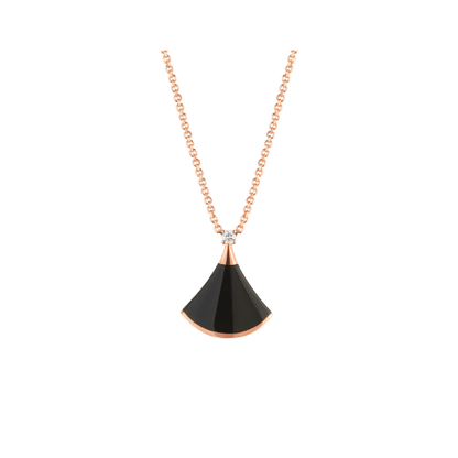 [Windsor Jewelry]DREAM NECKLACE ONYX 1 DIAMOND