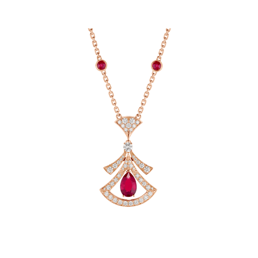 [Windsor Jewelry]DREAM NECKLACE CARNELIAN DIAMOND PINK GOLD