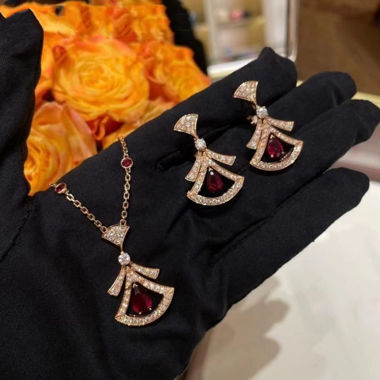 [Windsor Jewelry]DREAM NECKLACE CARNELIAN DIAMOND PINK GOLD