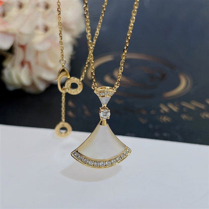 [Windsor Jewelry]DREAM NECKLACE MOP GOLD DIAMOND