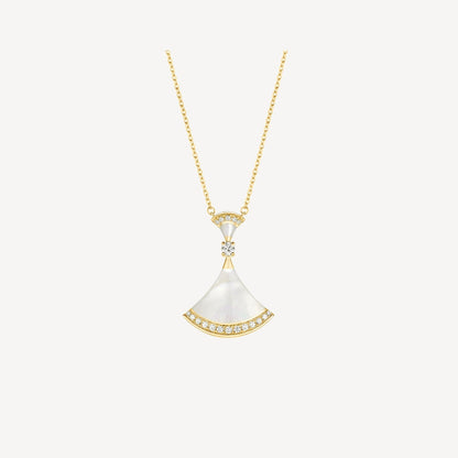 [Windsor Jewelry]DREAM NECKLACE MOP GOLD DIAMOND