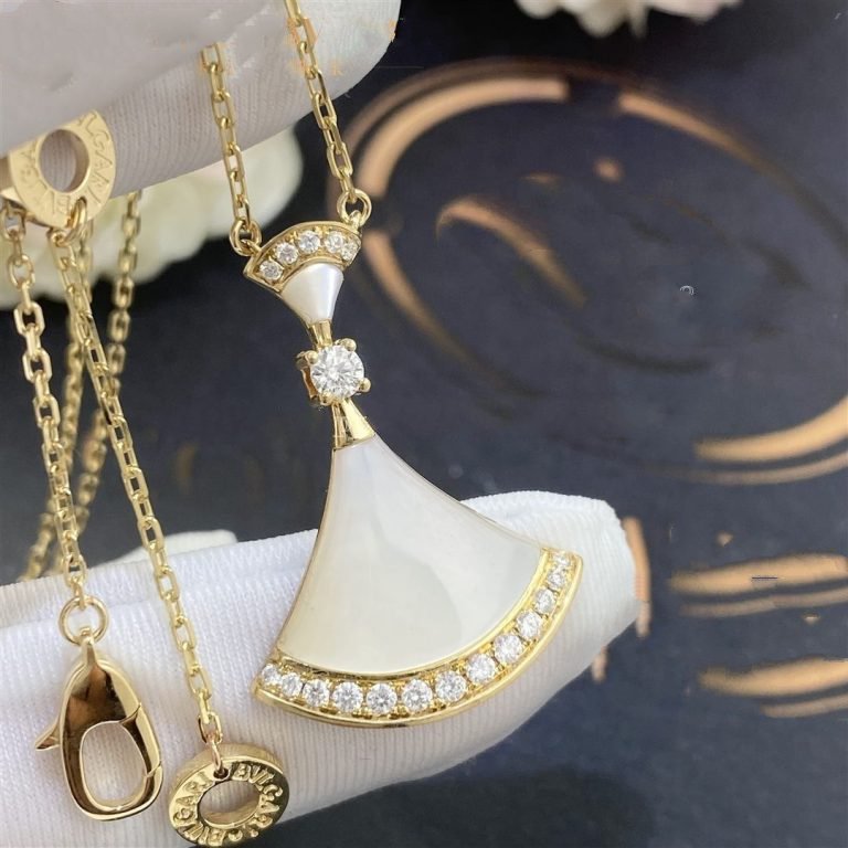 [Windsor Jewelry]DREAM NECKLACE MOP GOLD DIAMOND