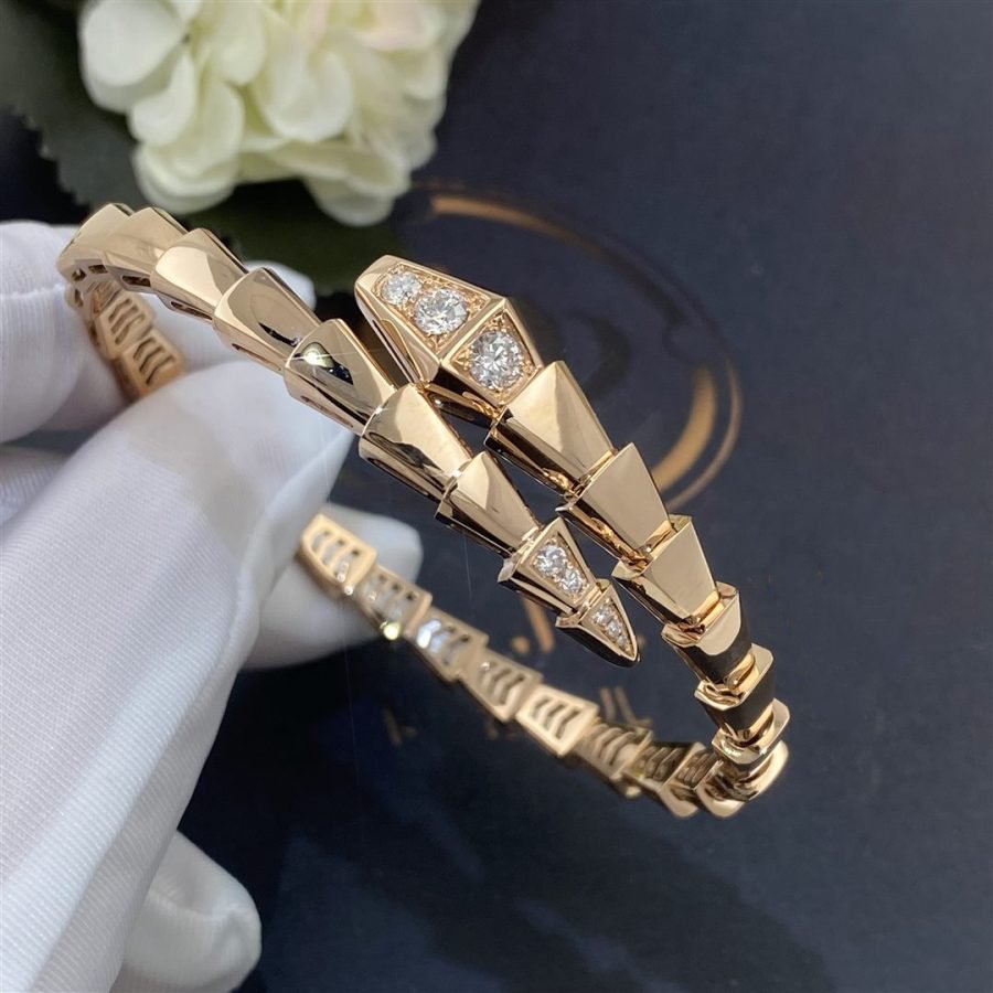 [Windsor Jewelry]SERPENTI BRACELET DIAMONDS PINK GOLD
