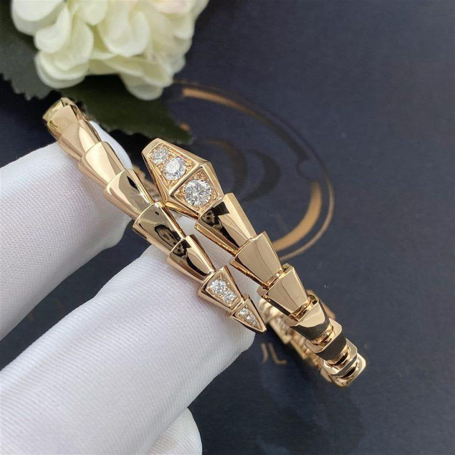 [Windsor Jewelry]SERPENTI BRACELET DIAMONDS PINK GOLD