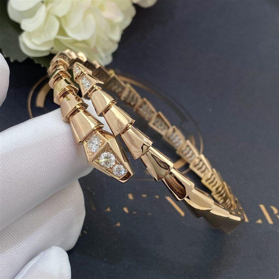 [Windsor Jewelry]SERPENTI BRACELET DIAMONDS PINK GOLD