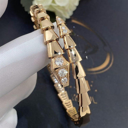 [Windsor Jewelry]SERPENTI BRACELET DIAMONDS PINK GOLD