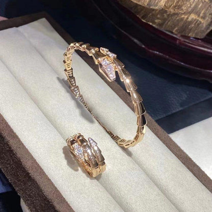 [Windsor Jewelry]SERPENTI BRACELET DIAMONDS PINK GOLD