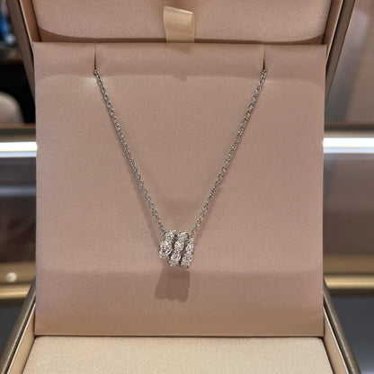 [Windsor Jewelry]SERPENTI  NECKLACE DOUBLE RING DIAMOND