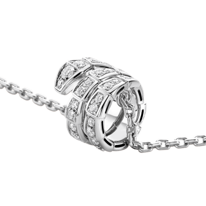 [Windsor Jewelry]SERPENTI  NECKLACE DOUBLE RING DIAMOND