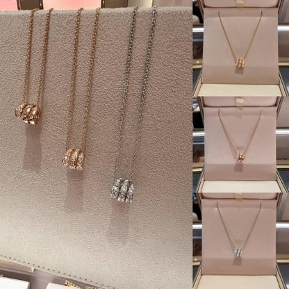 [Windsor Jewelry]SERPENTI  NECKLACE DOUBLE RING DIAMOND