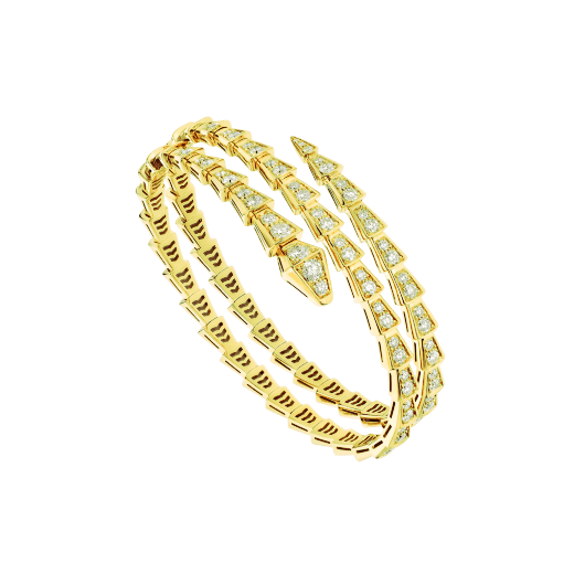 [Windsor Jewelry]SERPENTI BRACELET GOLD DIAMOND DOUBLE ROW