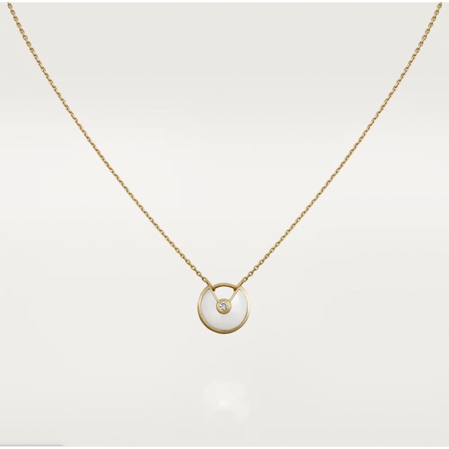 [Windsor Jewelry]AMULETTE ROSE GOLD MOP NECKLACE