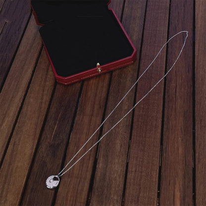 [Windsor Jewelry]AMULETTE SILVER FULL DIAMOND NECKLACE