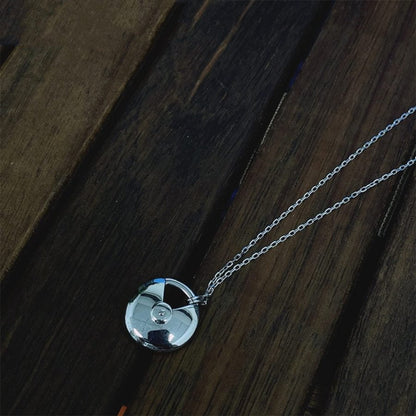 [Windsor Jewelry]AMULETTE SILVER FULL DIAMOND NECKLACE