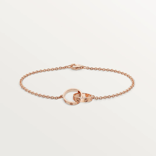 [Windsor Jewelry]LOVE BRACELET DOUBLE RING