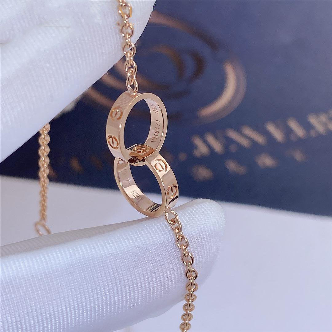 [Windsor Jewelry]LOVE BRACELET DOUBLE RING