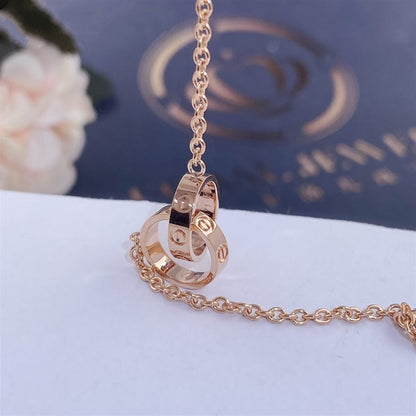 [Windsor Jewelry]LOVE BRACELET DOUBLE RING