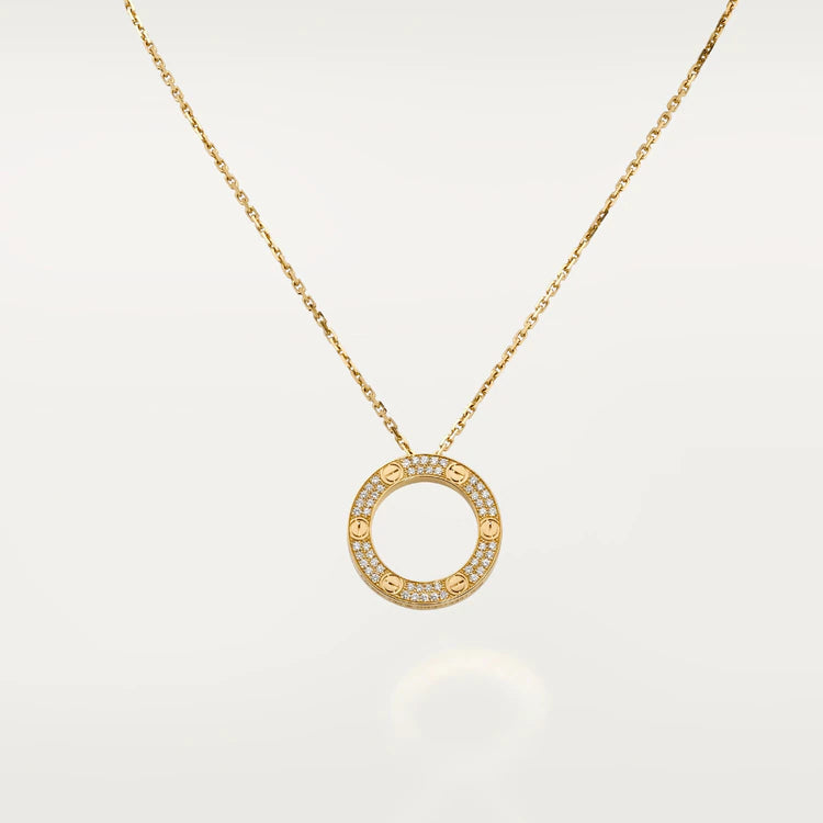 [Windsor Jewelry]LOVE NECKLACE ADJUSTABLE ROSE GOLD