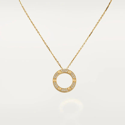 [Windsor Jewelry]LOVE NECKLACE ADJUSTABLE ROSE GOLD