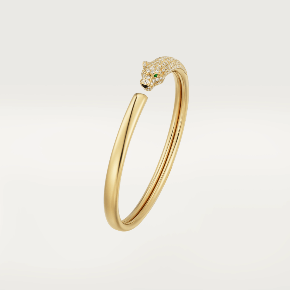 [Windsor Jewelry]PANTHERE GOLD DIAMOND OPEN BRACELET