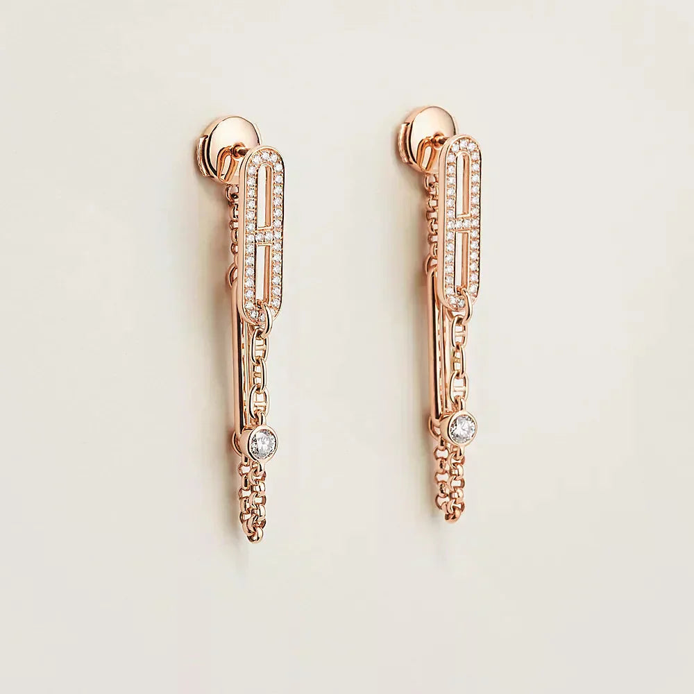[Windsor Jewelry]CHAINE CHAOS DIAMOND DROP EARRINGS