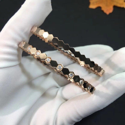 [Windsor Jewelry]BEE LOVE PINK GOLD DIAMOND BRACELET