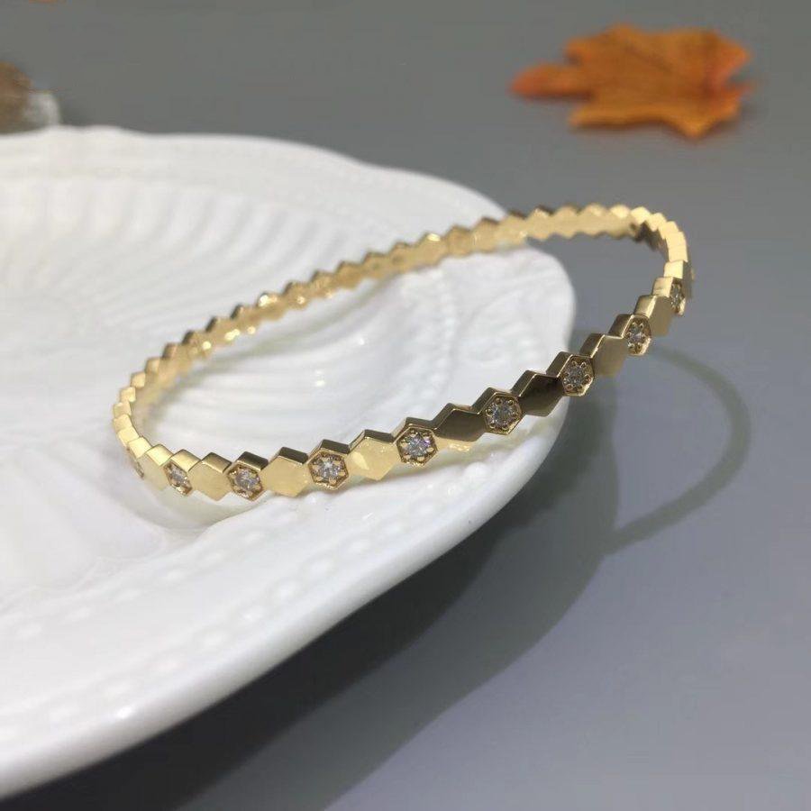 [Windsor Jewelry]BEE LOVE GOLD DIAMOND BRACELET