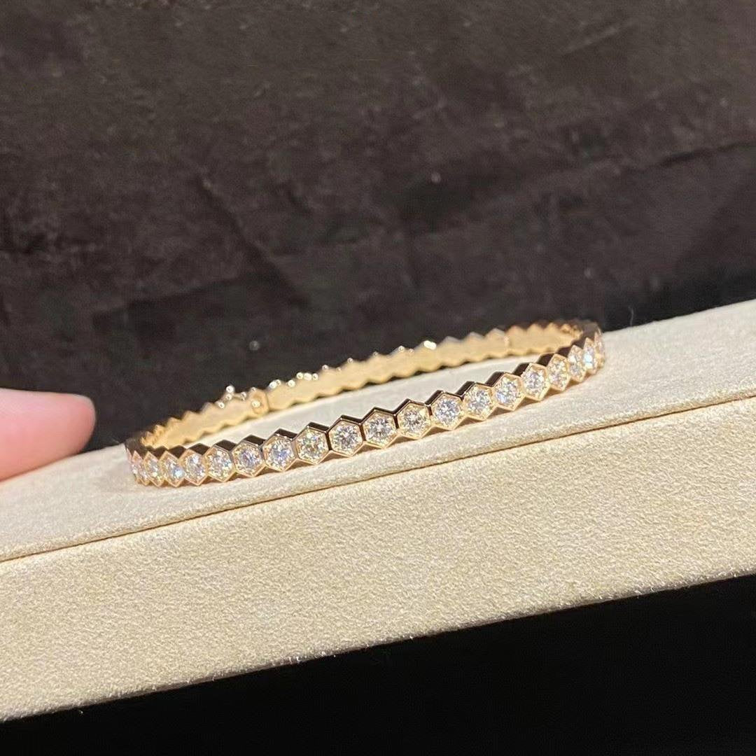 [Windsor Jewelry]BEE LOVE GOLD BRACELET FULL DIAMOND