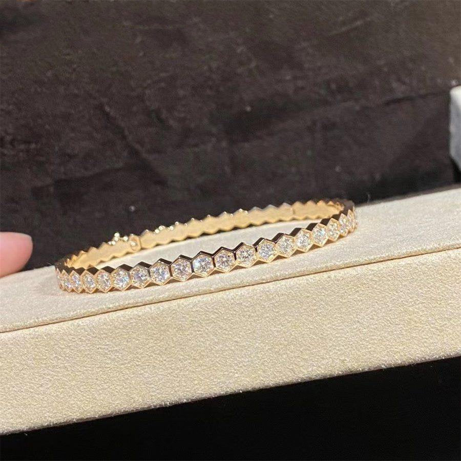 [Windsor Jewelry]BEE LOVE GOLD BRACELET FULL DIAMOND