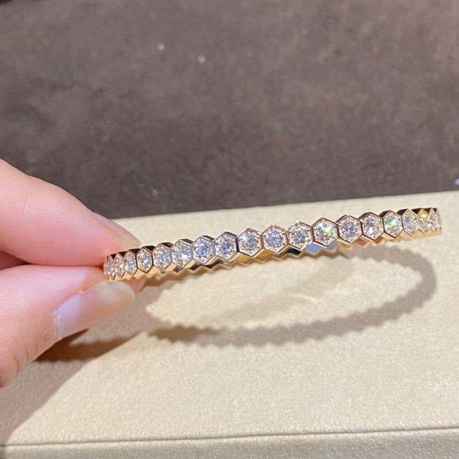 [Windsor Jewelry]BEE LOVE GOLD BRACELET FULL DIAMOND