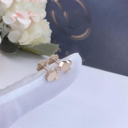 [Windsor Jewelry]BEE LOVE PINK GOLD DIAMOND EARRINGS