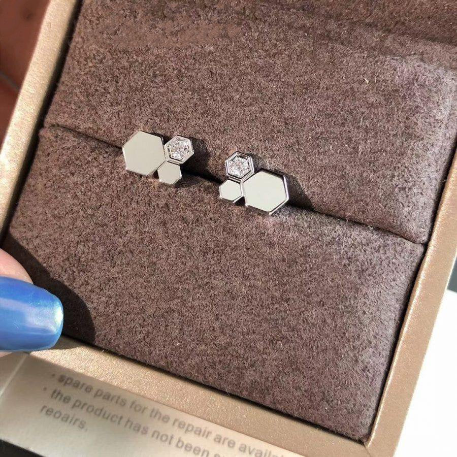 [Windsor Jewelry]BEE LOVE SILVER DIAMOND EARRINGS