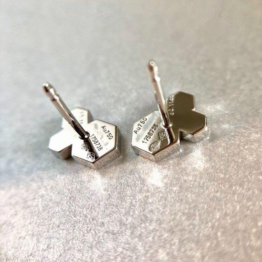 [Windsor Jewelry]BEE LOVE SILVER DIAMOND EARRINGS